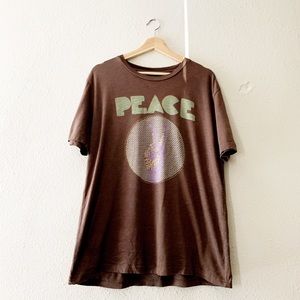 Lucky Brand Classic Fit Peace Graphic Tee
